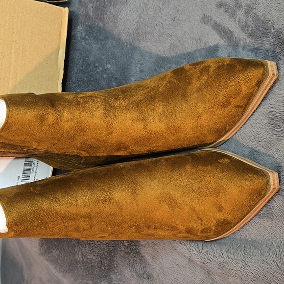 Imily Bela Women's Elastic Ankle Brown Suede  Boots Sz 7.5 - Picture 4 of 5